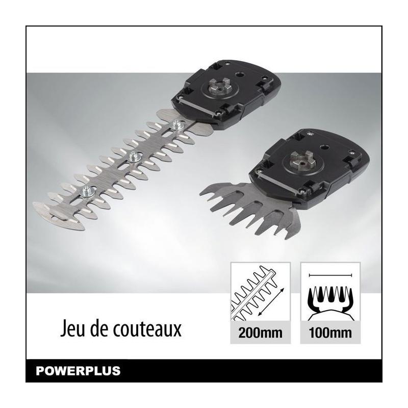 Cisaille à Gazon et Sculpte-Haie sur Batterie POWXG2033 - Powerplus
