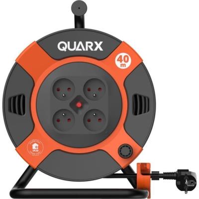 Enrouleur QUARX 40m pour Bricolage - Tambour métallique