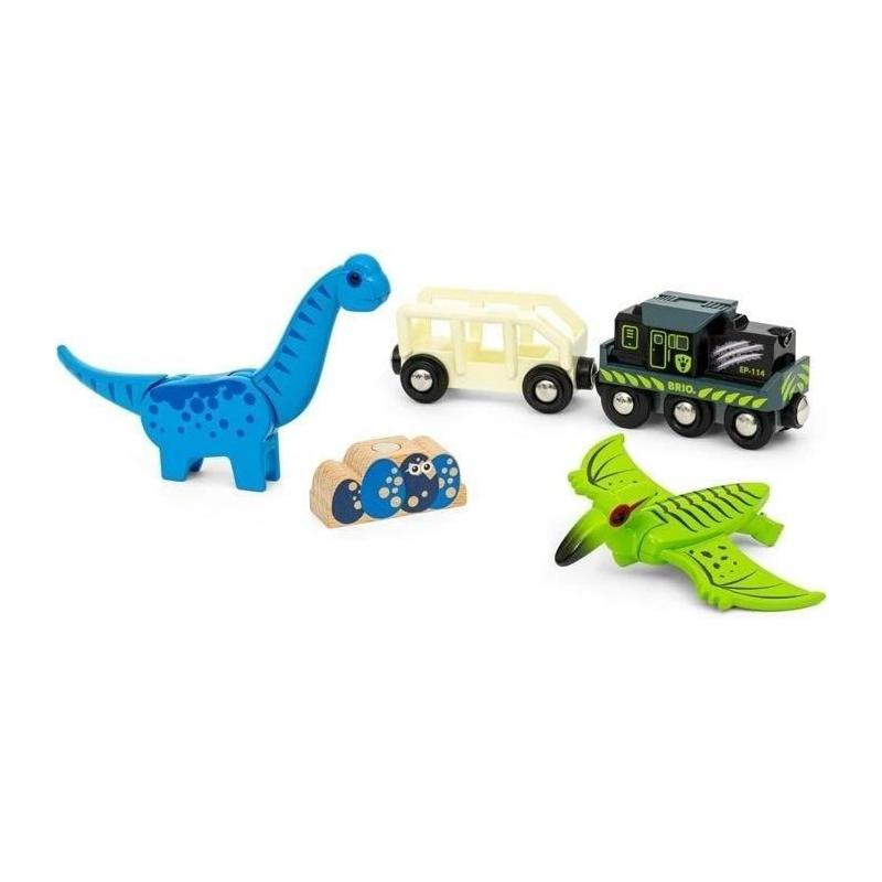 Amusez-vous avec le Brio Train à Piles Dinosaure!