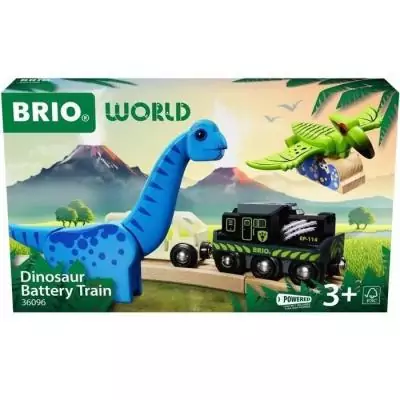 Amusez-vous avec le Brio Train à Piles Dinosaure!
