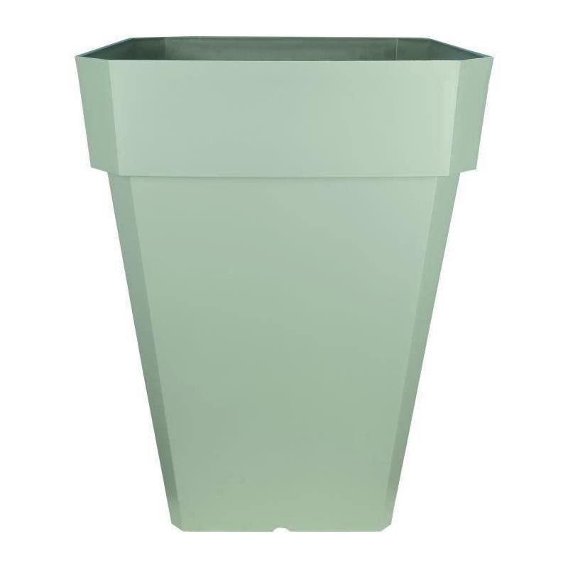 Bac à fleurs carré RIVIERA SOLEILLA - Hauteur 53 cm - Blanc