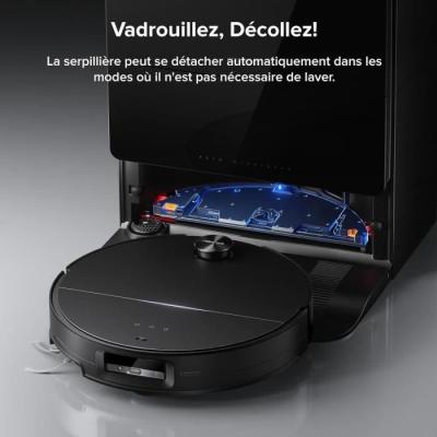 Aspirateur Robot ROBOROCK Saros 10 Black: Puissant et Design Ultra Fin