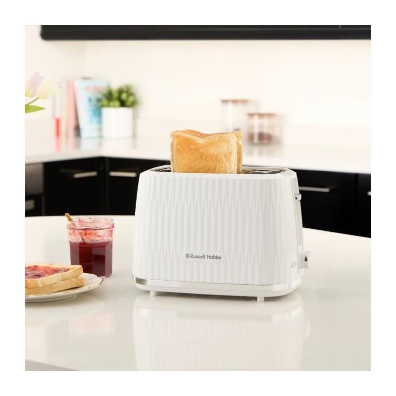 Grille-pain Russell Hobbs Eden - Puissant 800W - Blanc