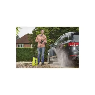 Nettoyeur haute pression 1400W - 110 bars - 390L - flexible 5m - lances vario & turbo - buse détergent Nettoyeur haute pression 1400W - 110 bars - 390L - flexible 5m - lances vario & turbo - buse détergent