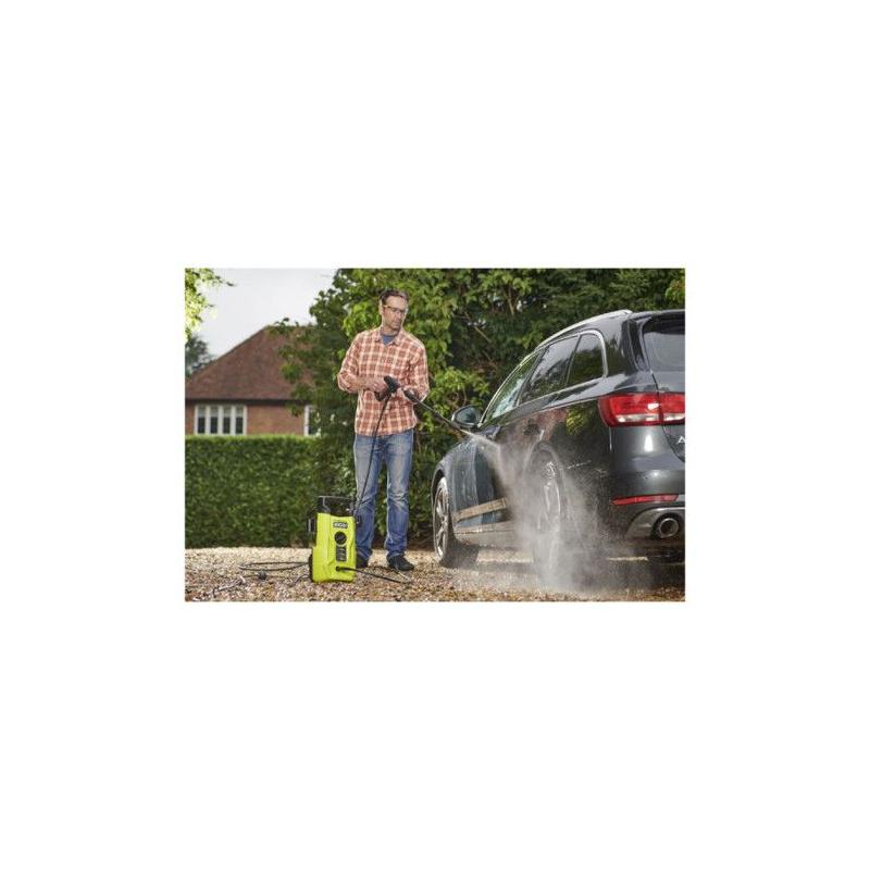 Nettoyeur haute pression 1400W - 110 bars - 390L - flexible 5m - lances vario & turbo - buse détergent