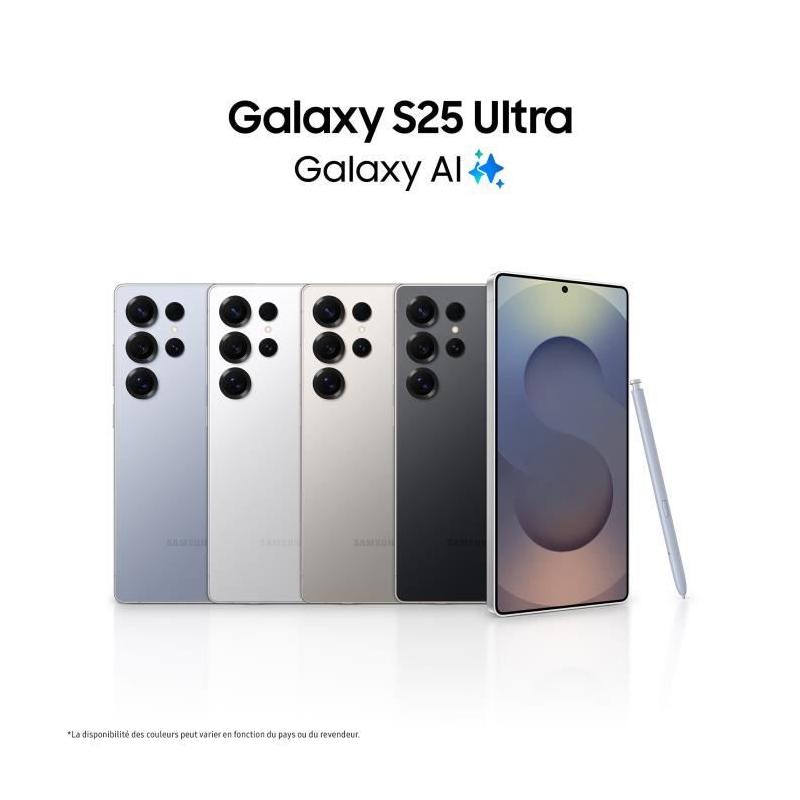 Découvrez le SAMSUNG Galaxy S25 Ultra AI 256 Go Bleu Titane