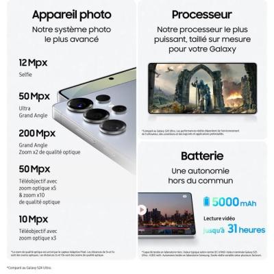 Découvrez le SAMSUNG Galaxy S25 Ultra AI 256 Go Bleu Titane
