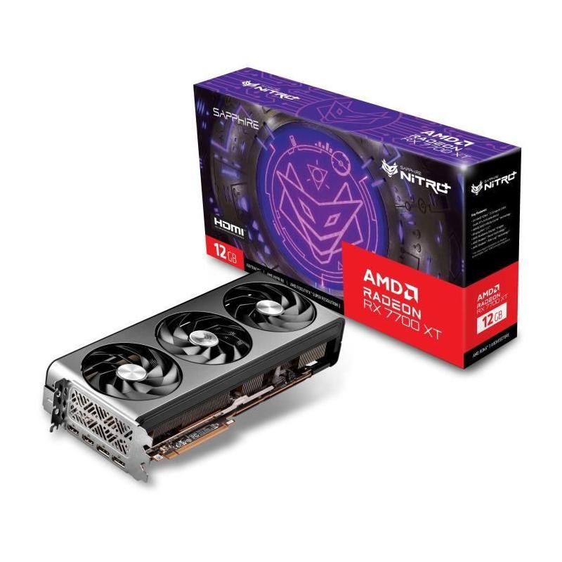 Carte Graphique SAPPHIRE NITRO+ RX 7700 XT Gaming OC 12GB - GDDR6