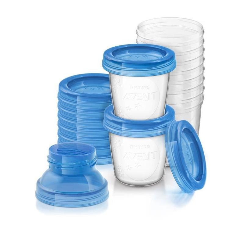 Pots de conservation Philips Avent 180ml - Lait maternel