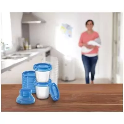 Pots de conservation Philips Avent 180ml - Lait maternel