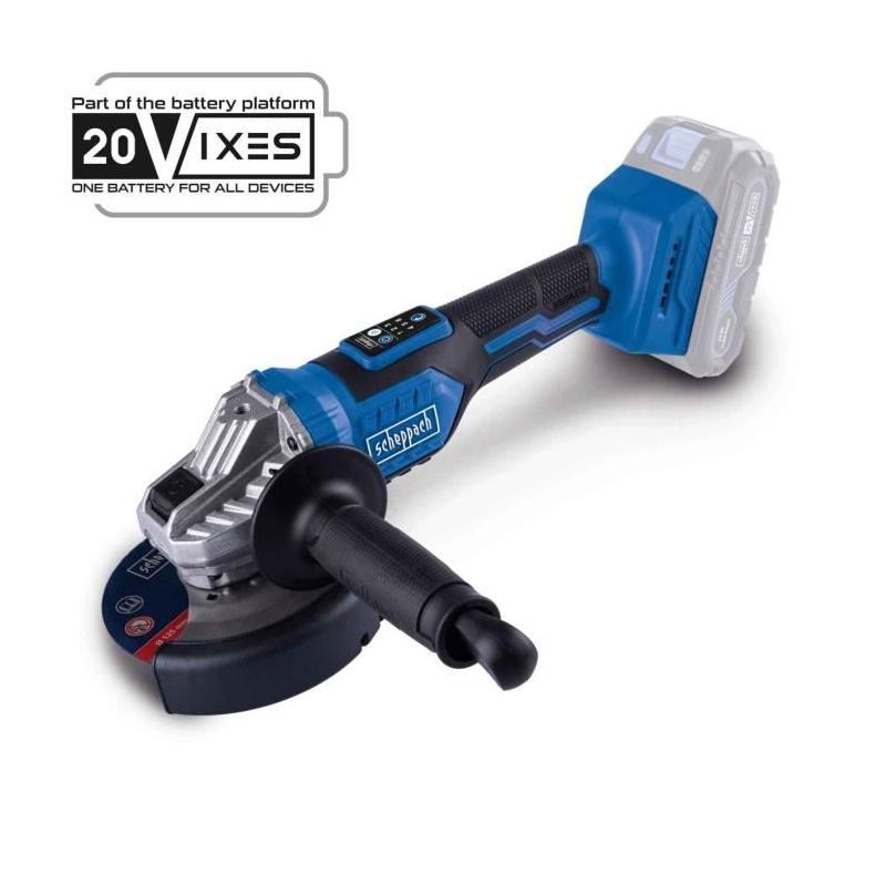 Meuleuse d'angle sans fil 125mm SCHEPPACH 20V IXES - Brushless