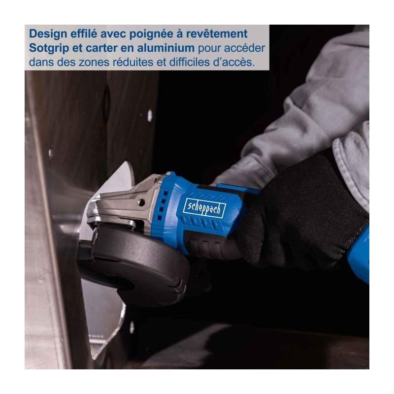 Meuleuse d'angle sans fil 125mm SCHEPPACH 20V IXES - Brushless