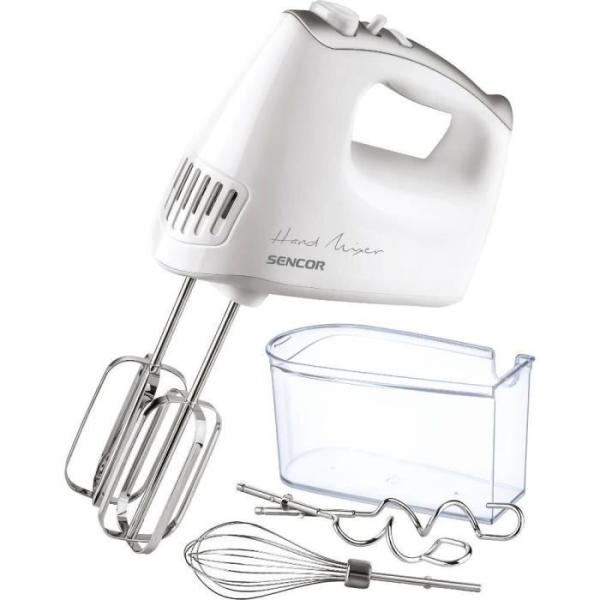 Batteur a main - SENCOR - SHM 5206WH-EUE3 - 500W - 5 niveaux de vitesse - Fonction turbo