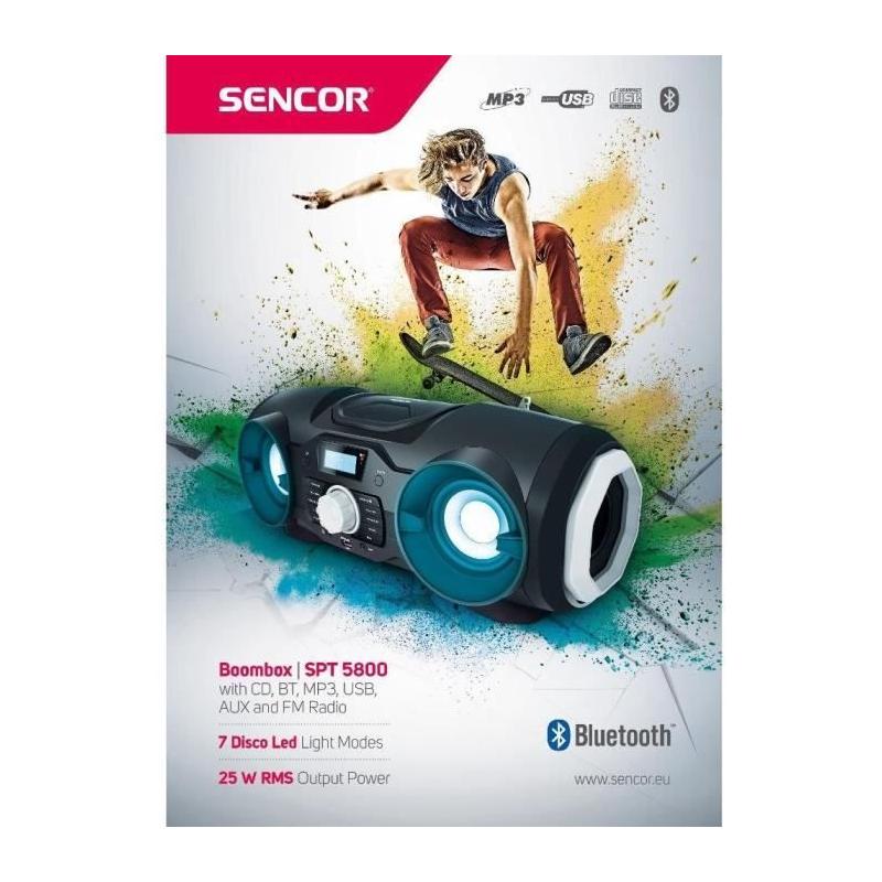 Enceinte Boombox polyvalente - Sencor - SPT 5800