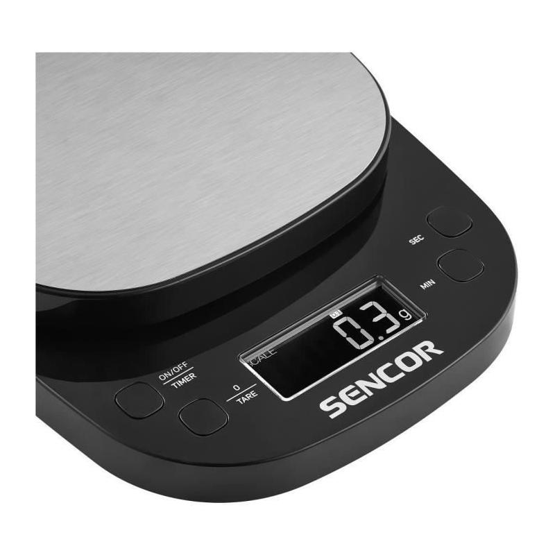 Balance de cuisine Sencor SKS 0804BK - Précision et élégance