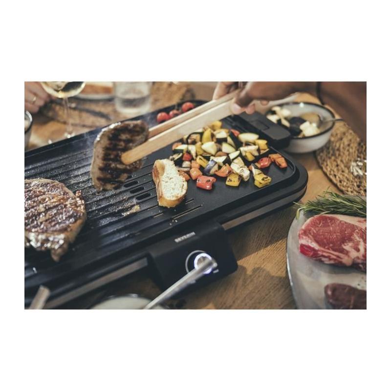 Plancha SEVERIN PG8564: Surface cuisson 50x30cm anti-adhésive