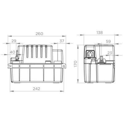 Pompe de relevage SFA Sanicondens Eco V02 - Chaudière/Clim - 45 dBA