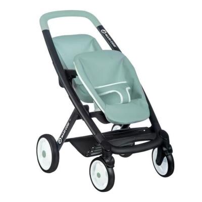 Poussette jumeaux Smoby Maxi-Cosi : sauge, pour enfants dès 3 ans
