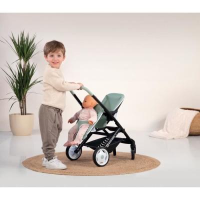 Poussette jumeaux Smoby Maxi-Cosi : sauge, pour enfants dès 3 ans