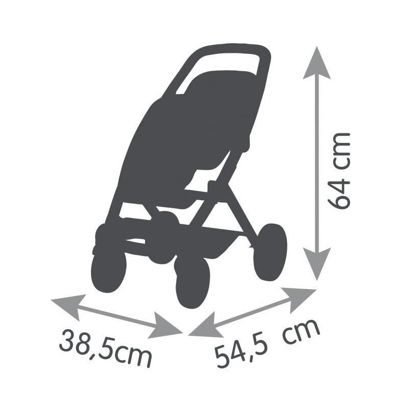 Poussette jumeaux Smoby Maxi-Cosi : sauge, pour enfants dès 3 ans