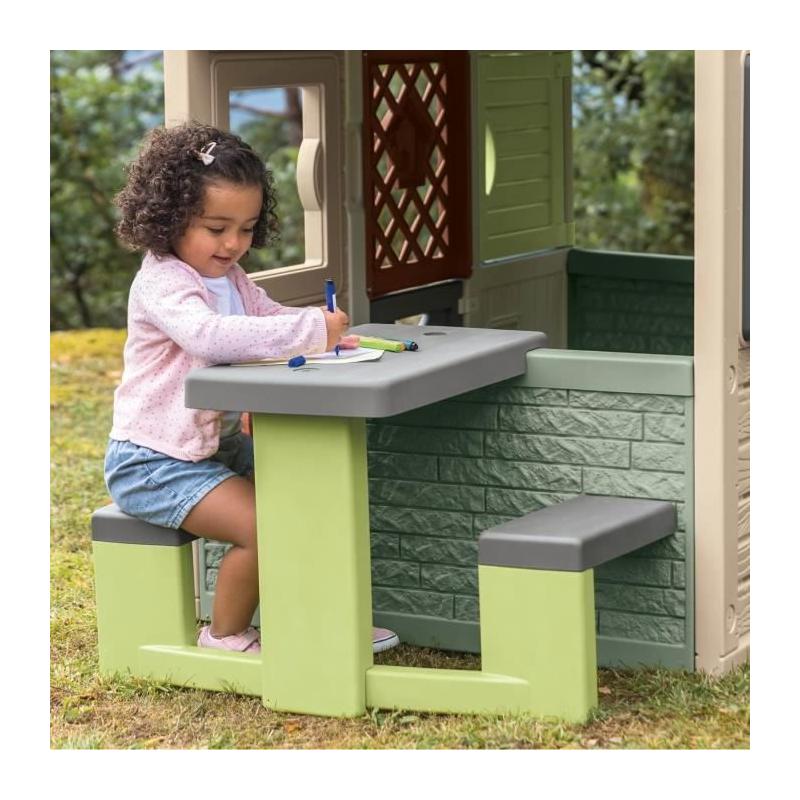 Table de Pique-Nique Smoby Life - Pour Maison Smoby - 2 Bancs