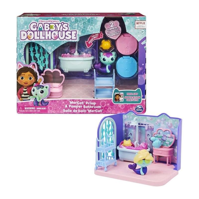 Gabby et la Maison Magique: La Salle de Bain de Marine - Figurine et Accessoires