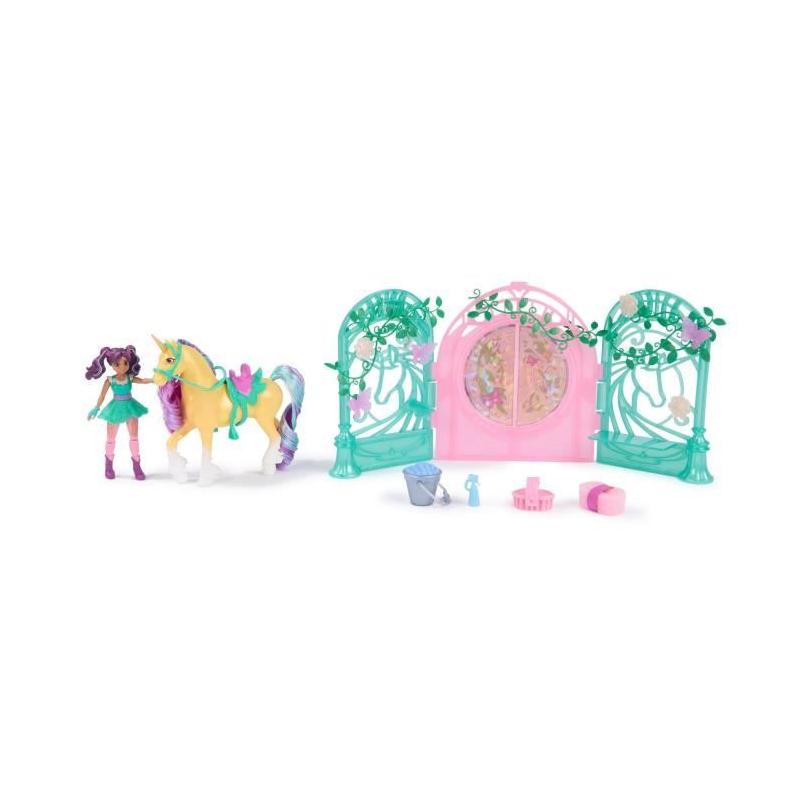Découvrez le Playset Mini Poupée Ava et Leaf Color Reveal Unicorn Academy!