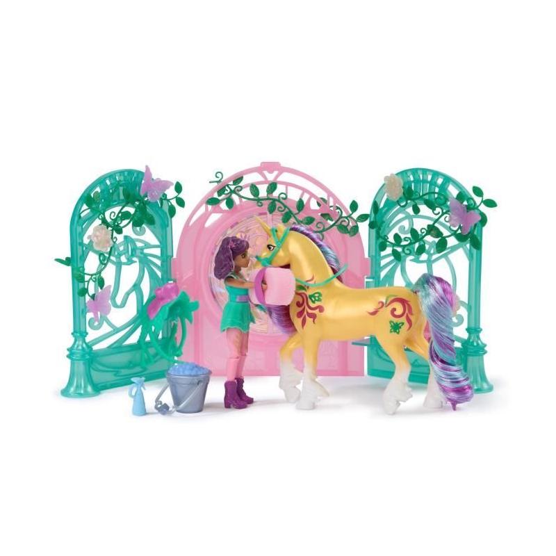 Découvrez le Playset Mini Poupée Ava et Leaf Color Reveal Unicorn Academy!