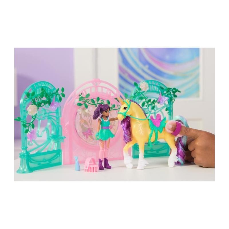 Découvrez le Playset Mini Poupée Ava et Leaf Color Reveal Unicorn Academy!