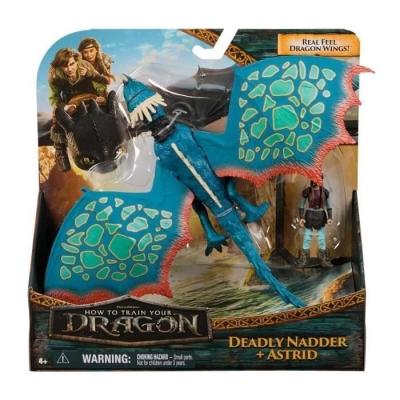 Figurine miniature Spin Master pack dragon et viking 25 cm - Tempête