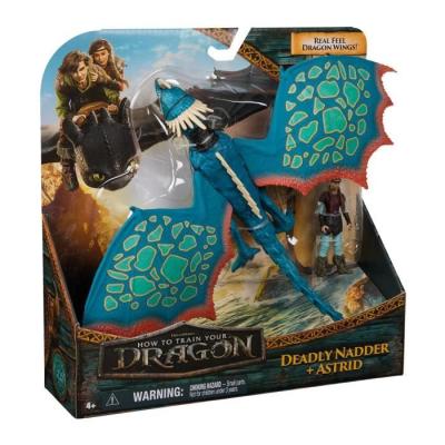 Figurine miniature Spin Master pack dragon et viking 25 cm - Tempête