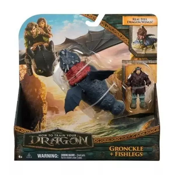 SPIN MASTER PACK DRAGON ET VIKING 25 CM GRONK Dragons Movie
