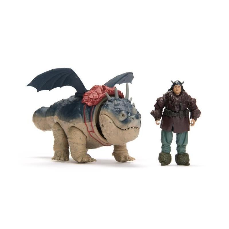 Figurine miniature Dragon et Viking 25 cm: SPIN MASTER PACK GRONK
