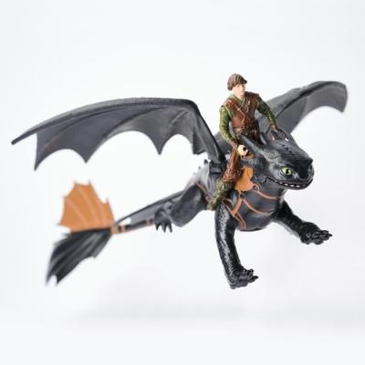 Figurine Miniature Dragon et Viking 25 cm Krokou - Dragons Movie