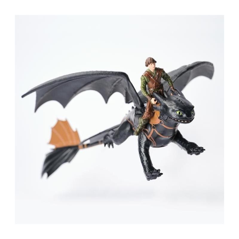 Figurine Miniature Dragon et Viking 25 cm Krokou - Dragons Movie