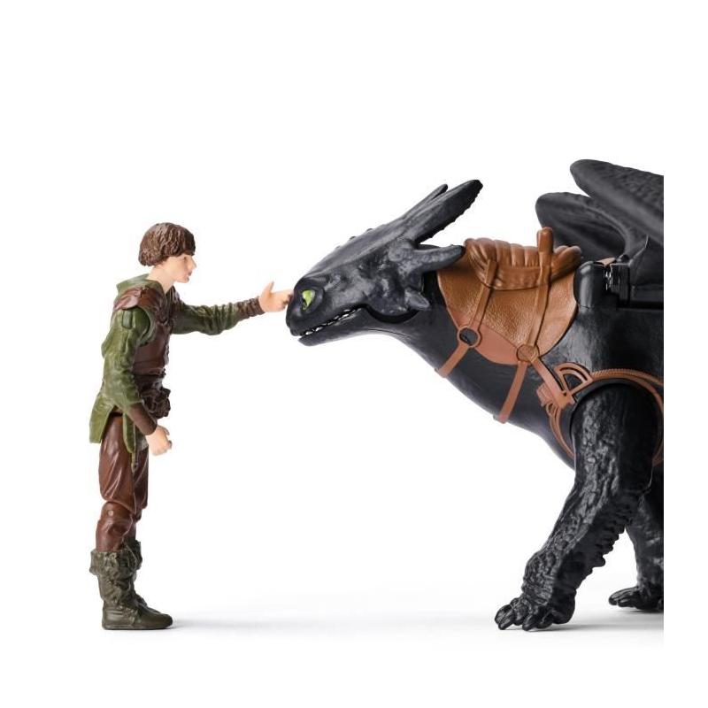 Figurine Miniature Dragon et Viking 25 cm Krokou - Dragons Movie