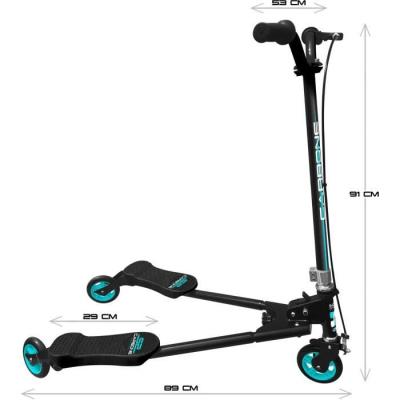 Trottinette Swing SKIDS CONTROL CARBONE - Pour Enfants