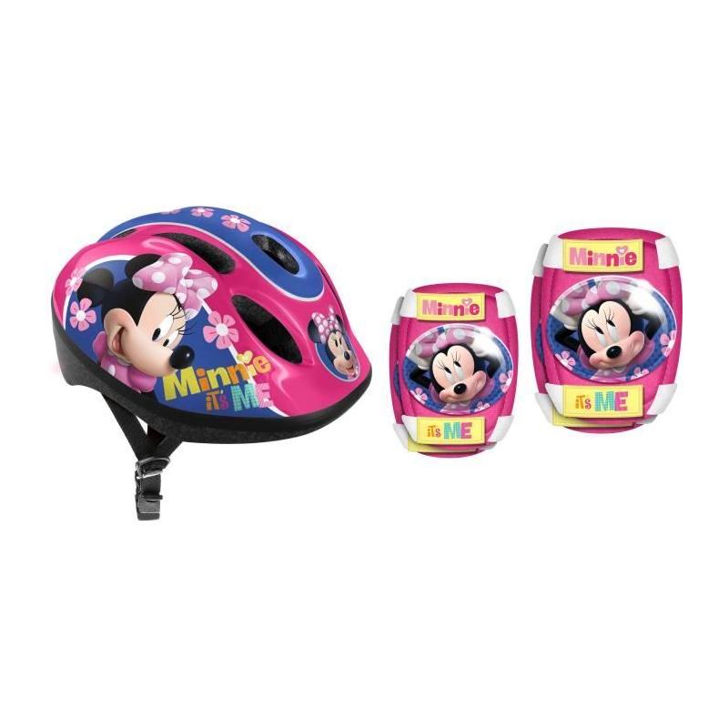 Ensemble PROTECT DISNEY MINNIE - Casque + Genouillères + Coudières