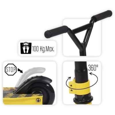 Trottinette Freestyle Jaune Adulte: Fun et Performante