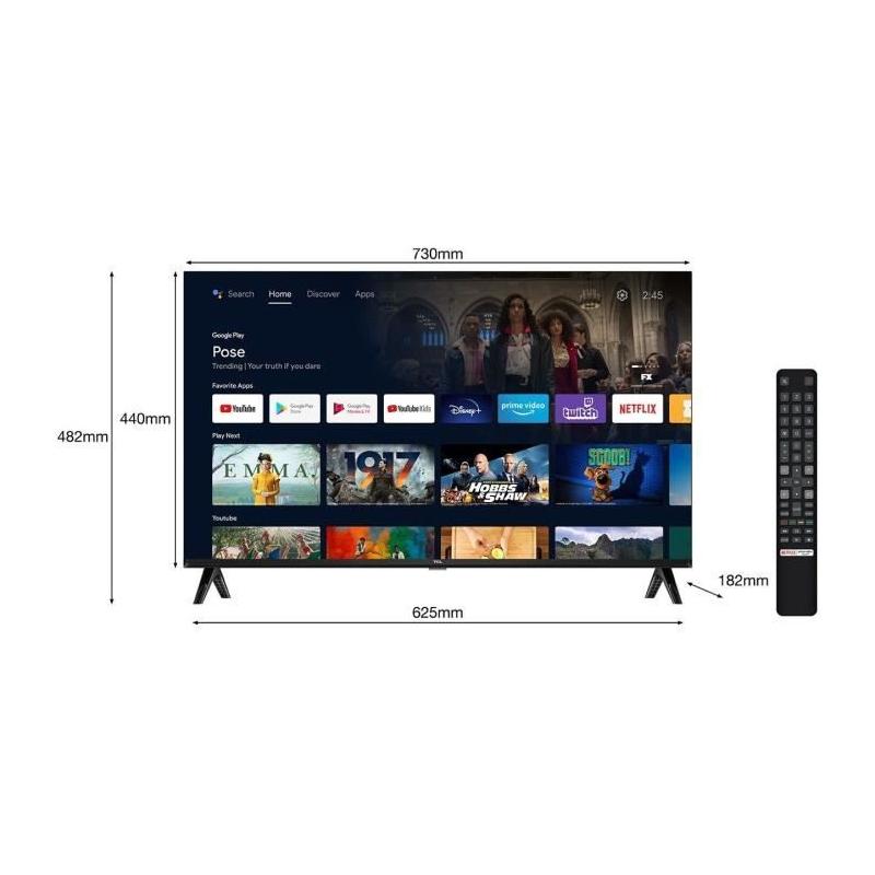 TCL 32FHD7900 : TV LED 32" Full HD HDR10 - Android - WiFi