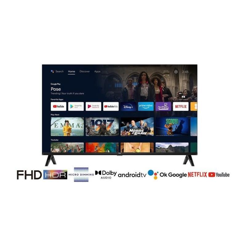 TCL 40FHD7900: TV LED 40'' Full HD HDR10 - Android TV et WiFi