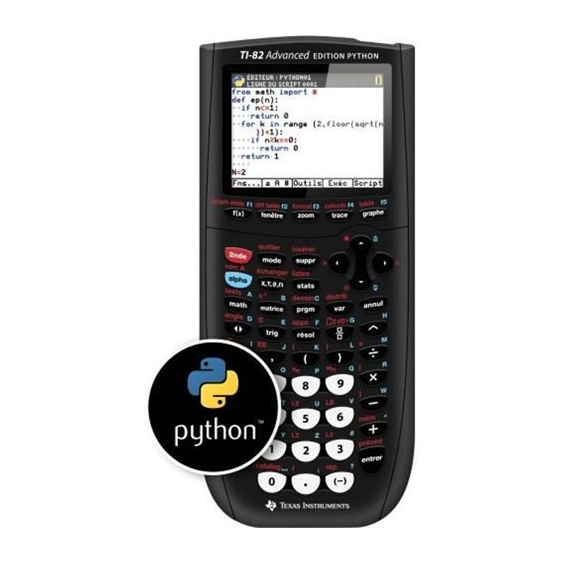 Calculatrice Texas Instruments TI-82 Edition PYTHON Noire