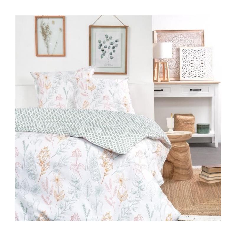 Parure de lit 2 personnes TODAY Sunshine 100% Coton - 240 x 260 cm