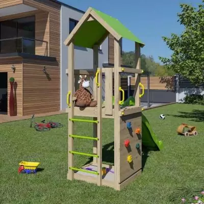 Station de jeux en bois SUNNY XPERIENCE - Amusement pour 5 enfants Station de jeux en bois SUNNY XPERIENCE - Amusement pour 5 enfants