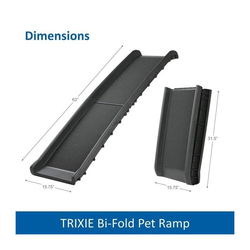 Rampe d'accès pliable pour animaux - TRIXIE - Petwalk - Noir