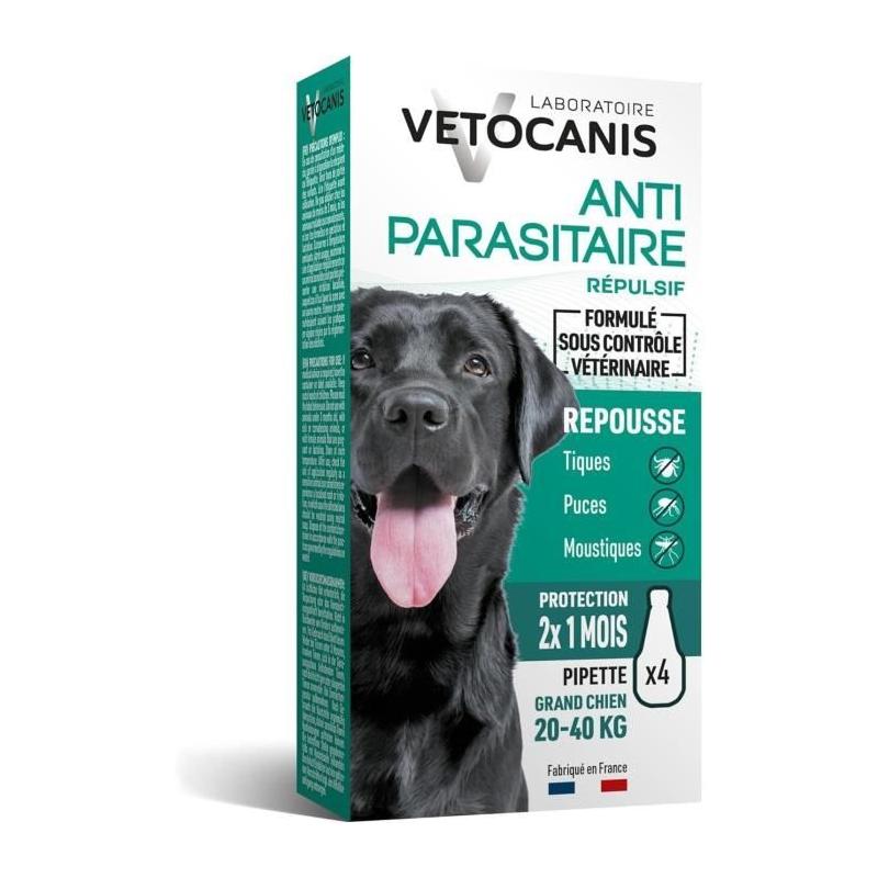 Protégez votre grand chien des parasites avec les pipettes VETOCANIS
