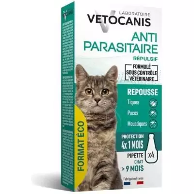 Protégez votre chat avec VETOCANIS - Pipettes anti-parasites efficaces
