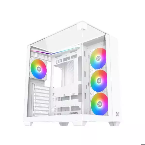 Boitier PC - XIGMATEK - Aqua V Arctic - Sans alimentation - Cube - Format ATX - Blanc