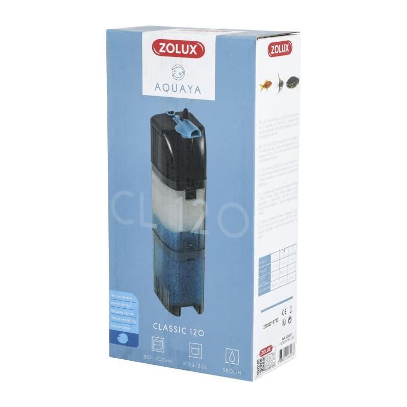 Filtre intérieur Zolux Classic pour aquarium 80-120L - 580 L/h - 6W