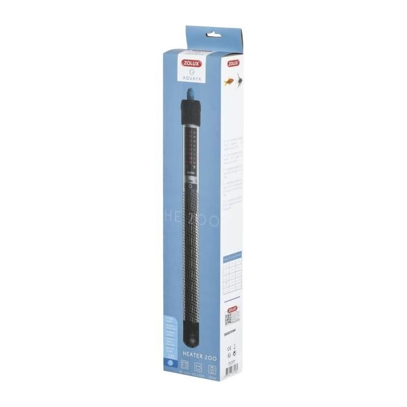 Chauffage d'aquarium Zolux Heater 200 - 200 W - Idéal pour poissons exotiques